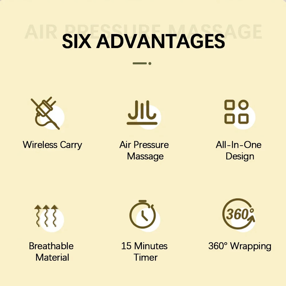 Wireless Air Compression Calf Massager for Leg Relief
