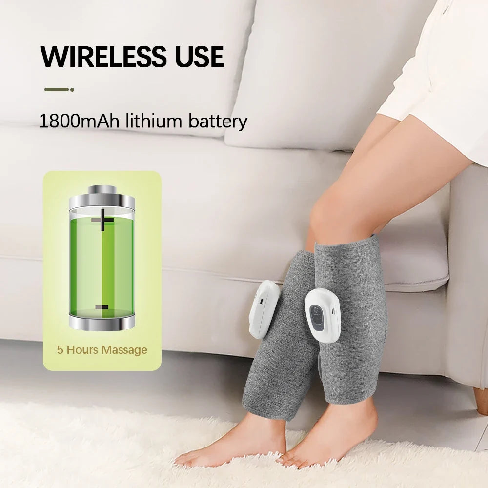 Wireless Air Compression Calf Massager for Leg Relief